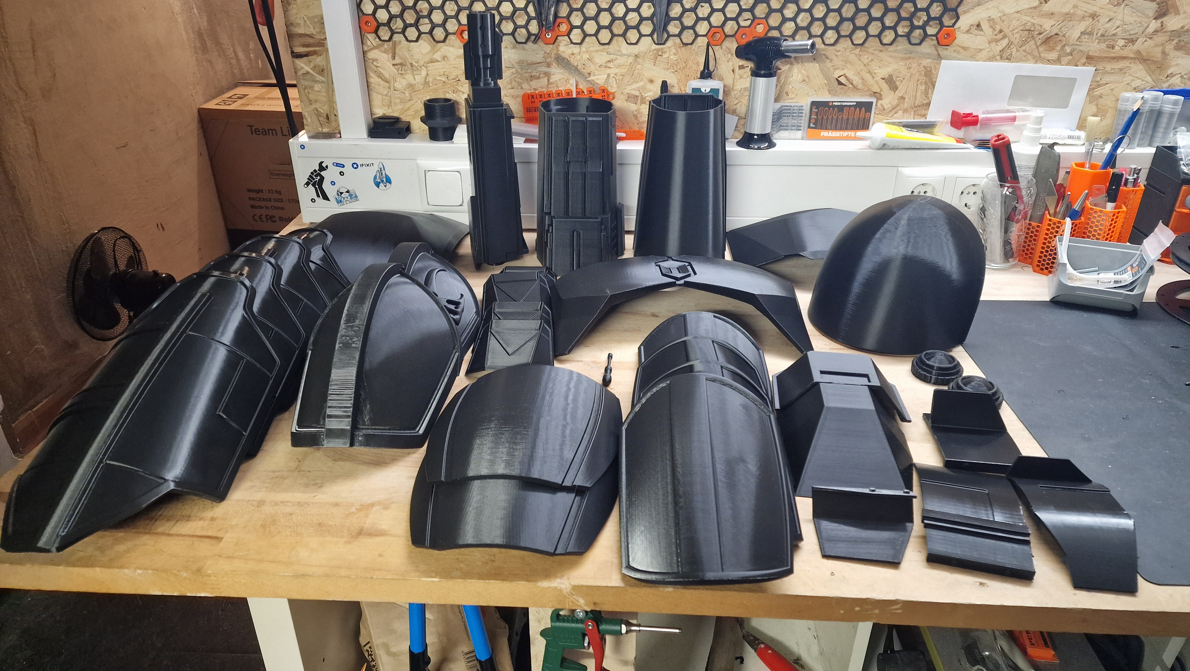 3D-Druck Mandalorian Rüstung serienproduktion